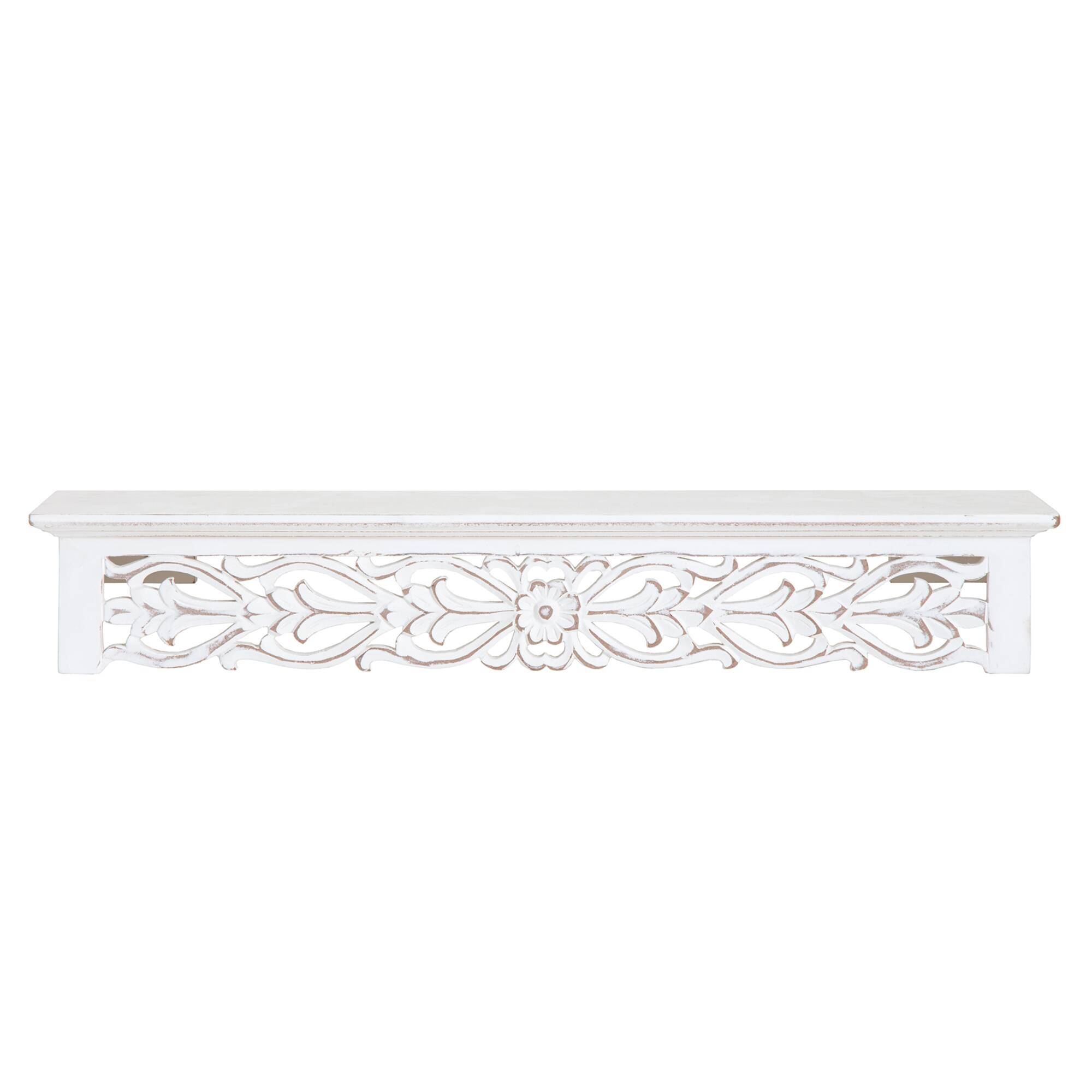 Habitat Decor Hyla 24" White Decorative Shelf